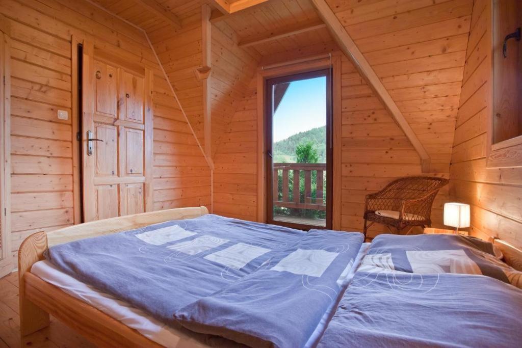 Domek W Krynicy Z Sauna クリニツァ・ズドルイ エクステリア 写真
